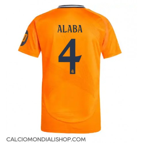 Maglie da calcio Real Madrid David Alaba #4 Seconda Maglia 2024-25 Manica Corta